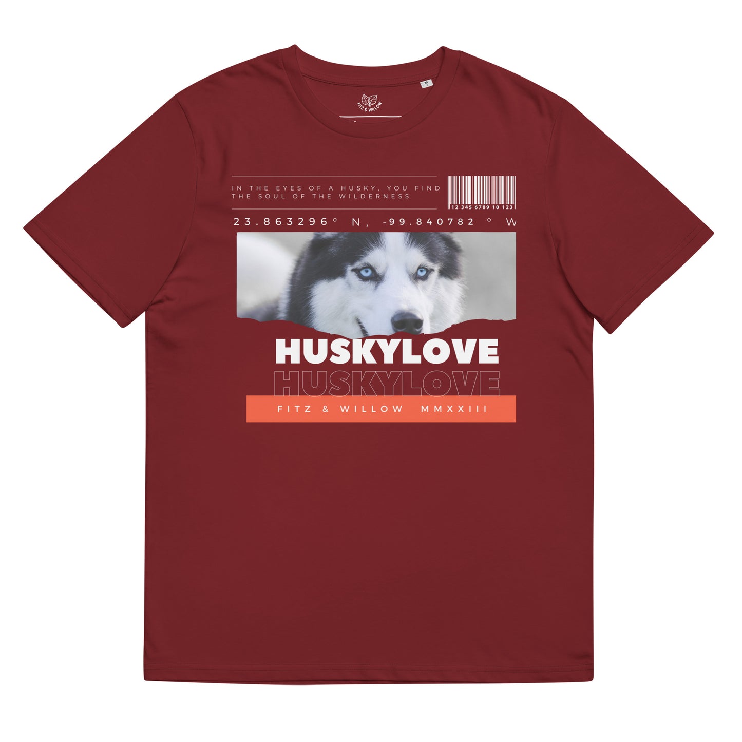 Husky love, unisex organic cotton t-shirt - Fitz & Willow