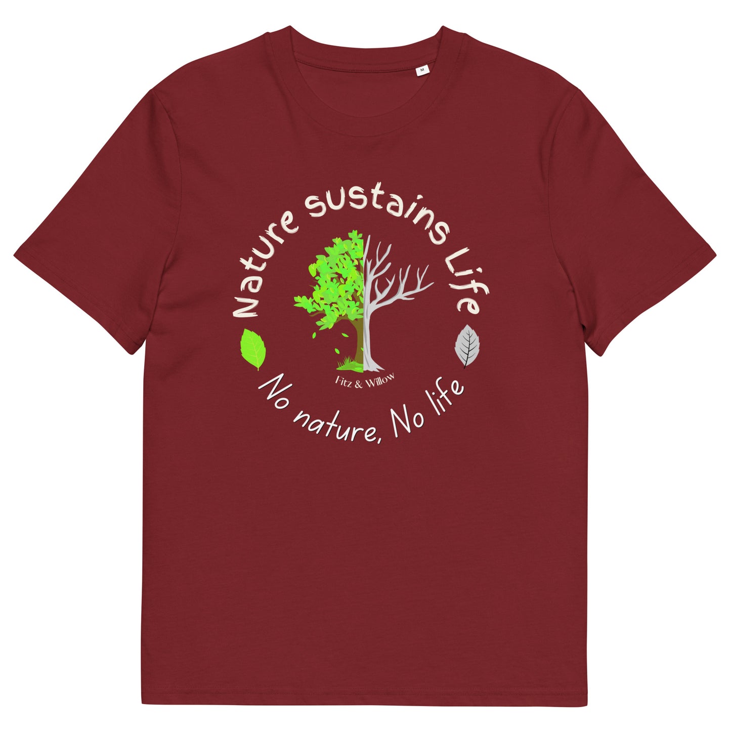 Nature is Life, Unisex organic cotton t-shirt - Fitz & Willow