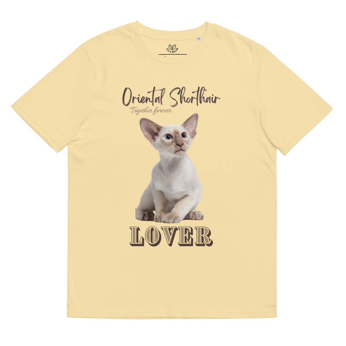 Oriental shorthair cat, unisex organic t-shirt - Fitz & Willow