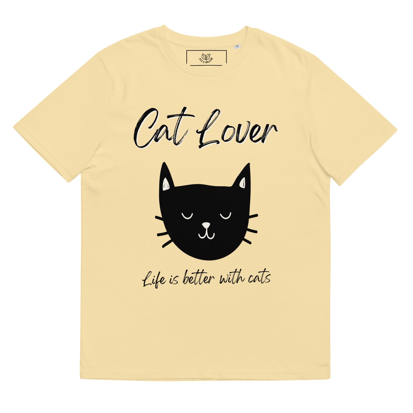 Life with Cats, Unisex organic cotton t-shirt - Fitz & Willow