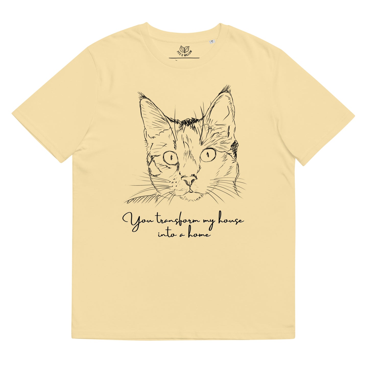 Cat print unisex sustainable t-shirt - Fitz & Willow