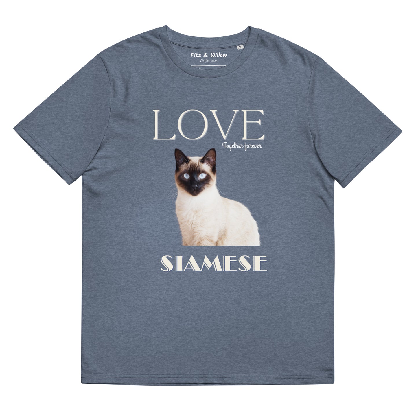 Siamese Cat, sustainable t-shirt, - Fitz & Willow