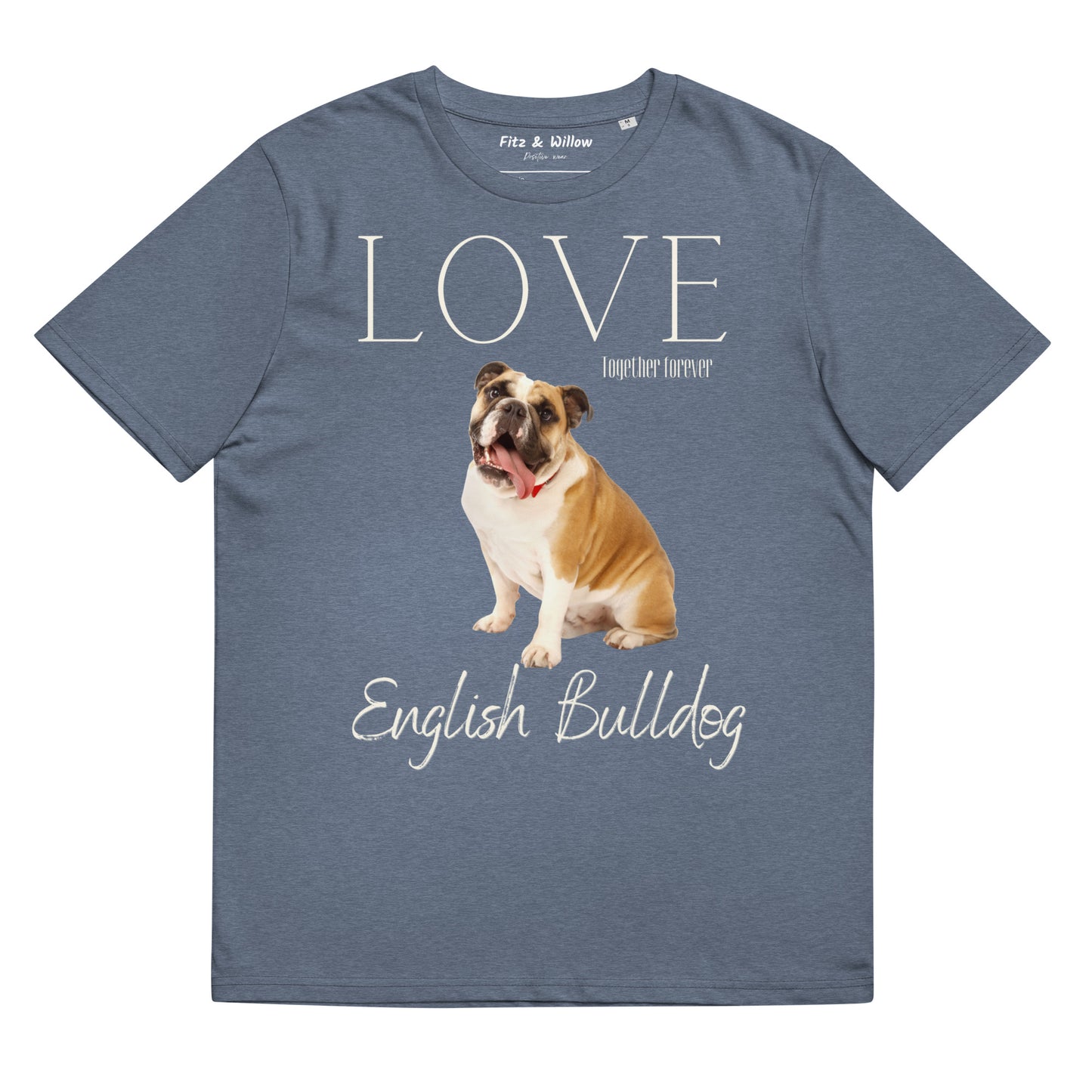 English Bulldog Lovers, sustainable t-shirt - Fitz & Willow