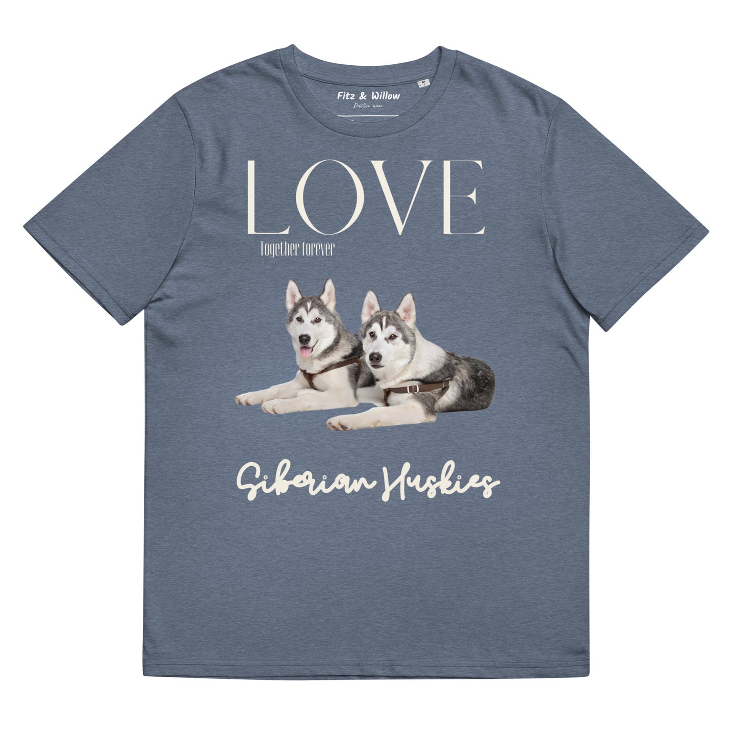 Siberian Huskies organic cotton t-shirt - Fitz & Willow