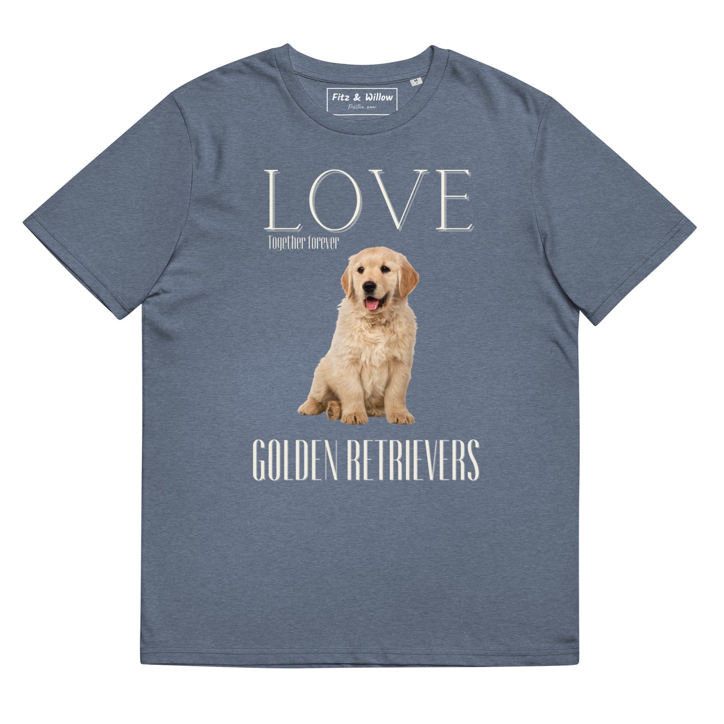 Puppy Golden Retriever lovers organic cotton t-shirt - Fitz & Willow