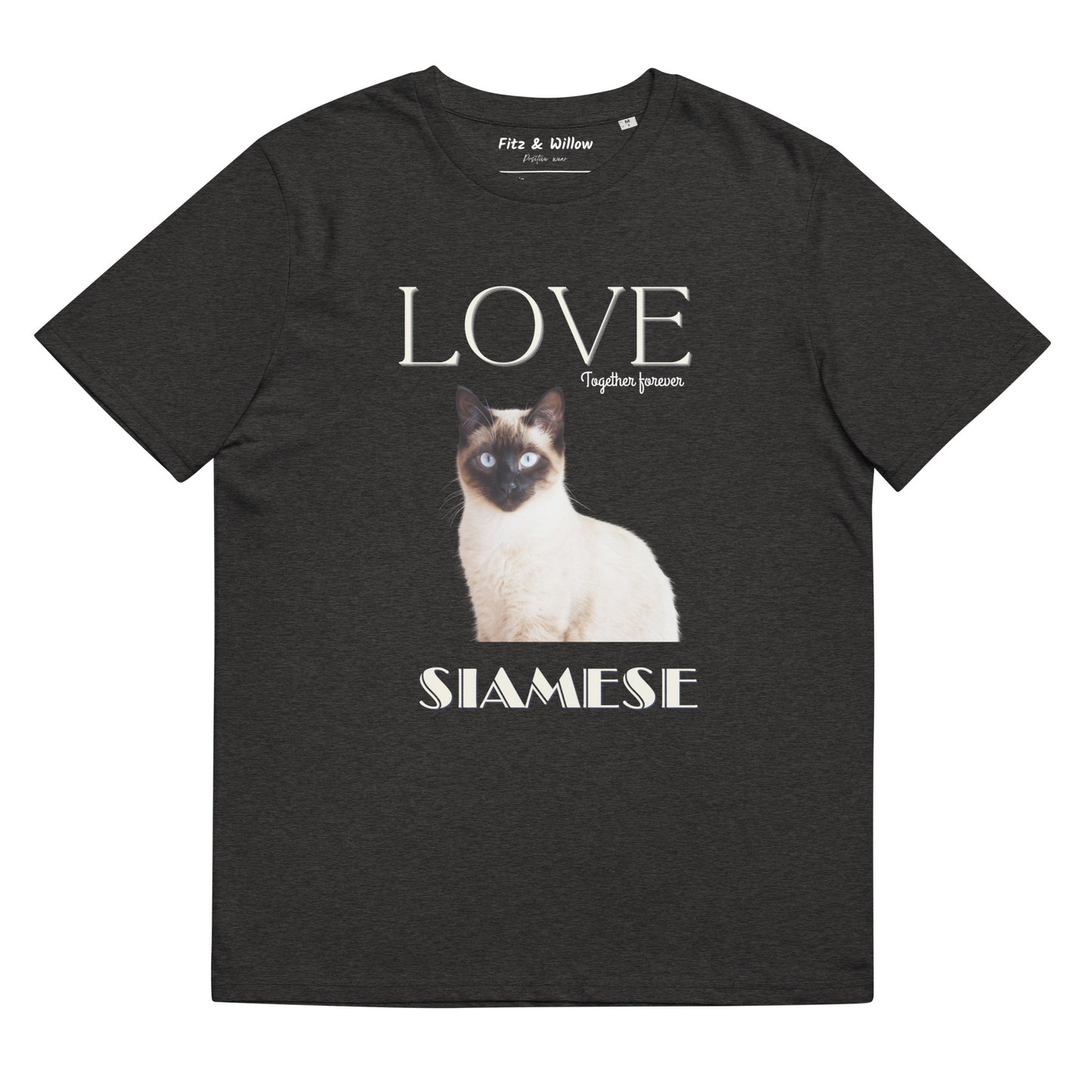 Siamese Cat, sustainable t-shirt, - Fitz & Willow