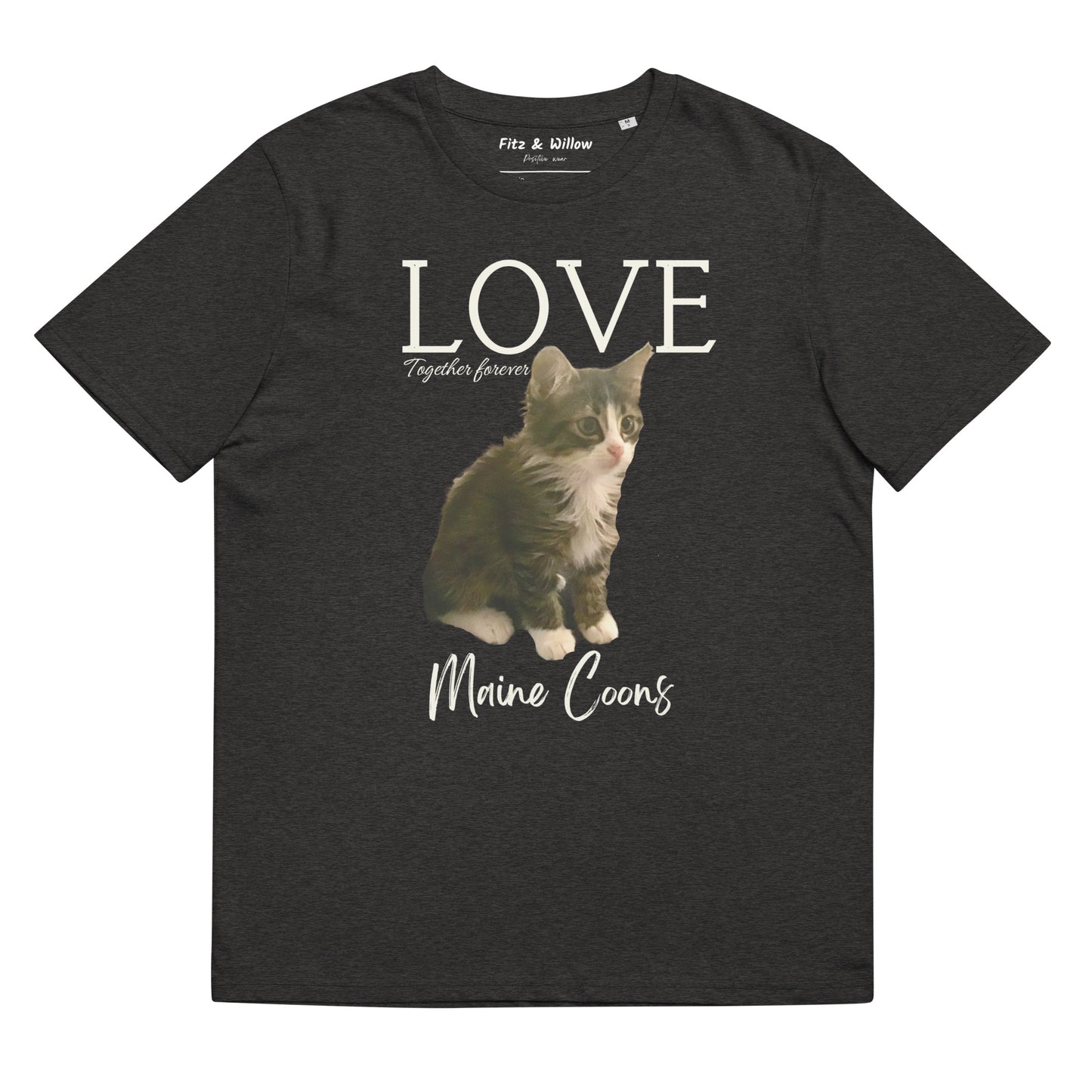 Maine Coon Cat, unisex sustainable t-shirt, - Fitz & Willow