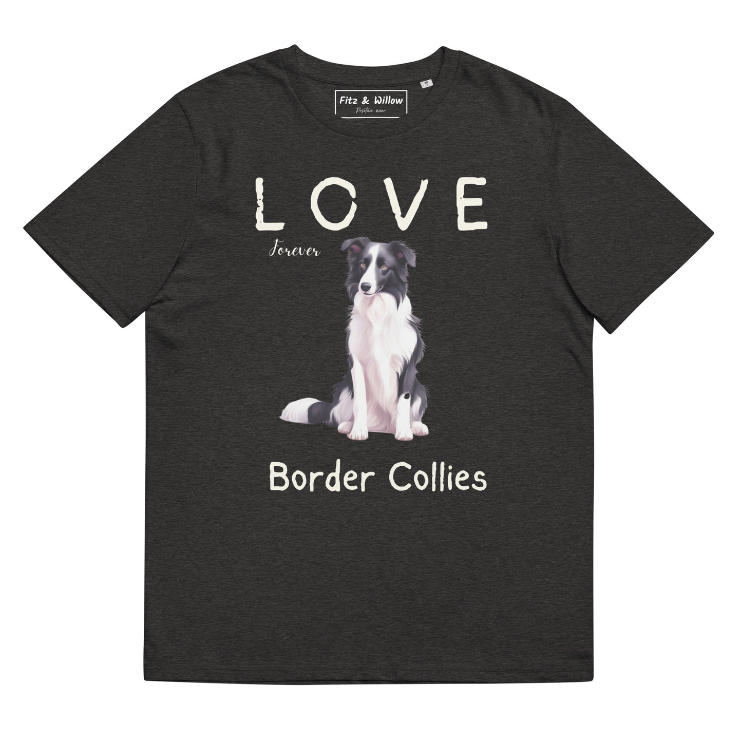 Border Collie lovers sustainable cotton t-shirt - Fitz & Willow