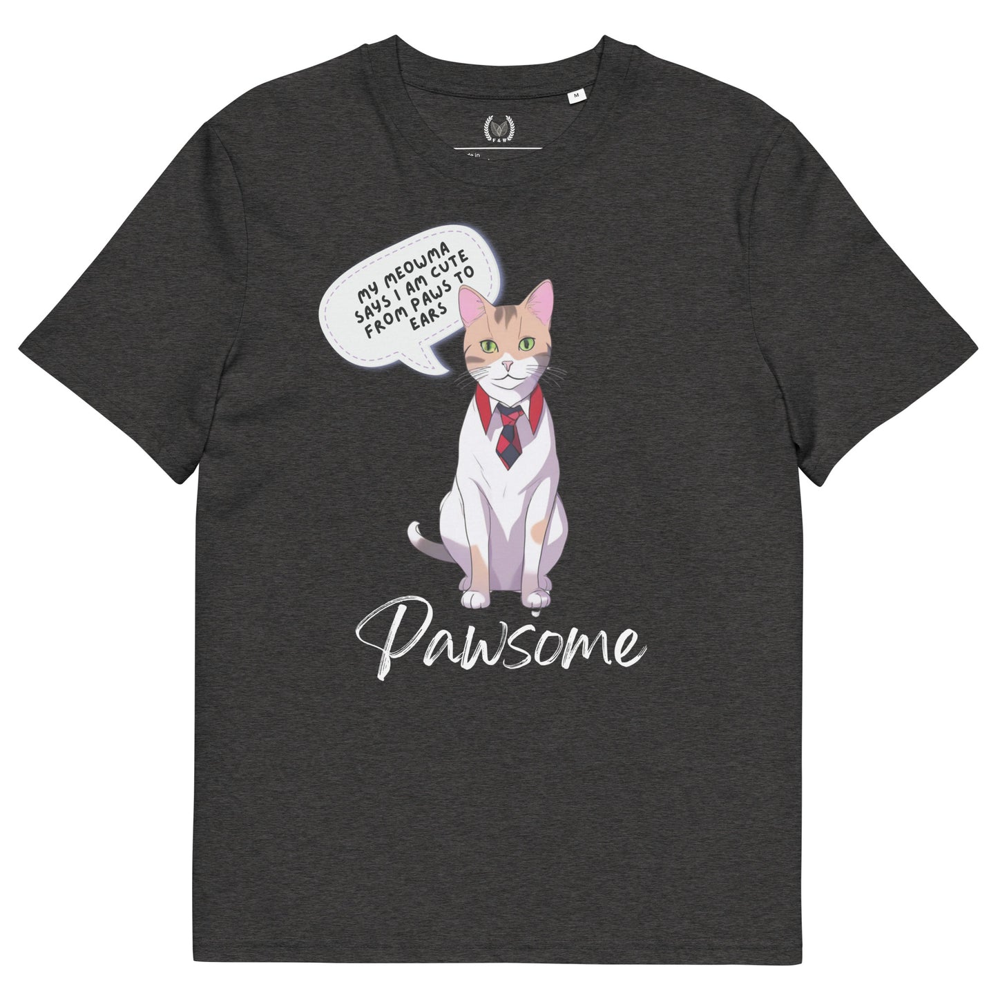 Pawsome Cats, organic cotton t-shirt - Fitz & Willow