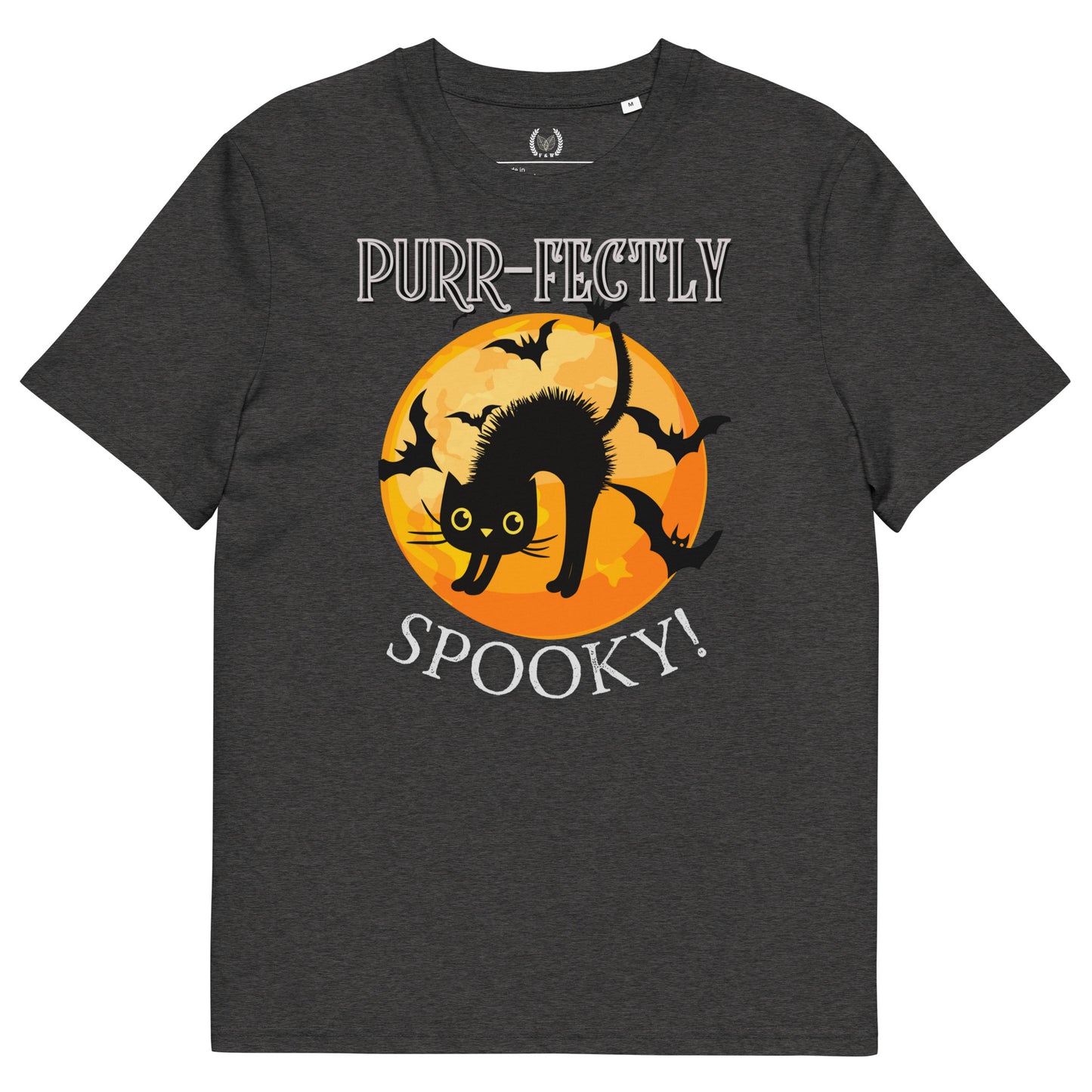 Purr-fectly Spooky Cat Organic Cotton T-Shirt - Fitz & Willow