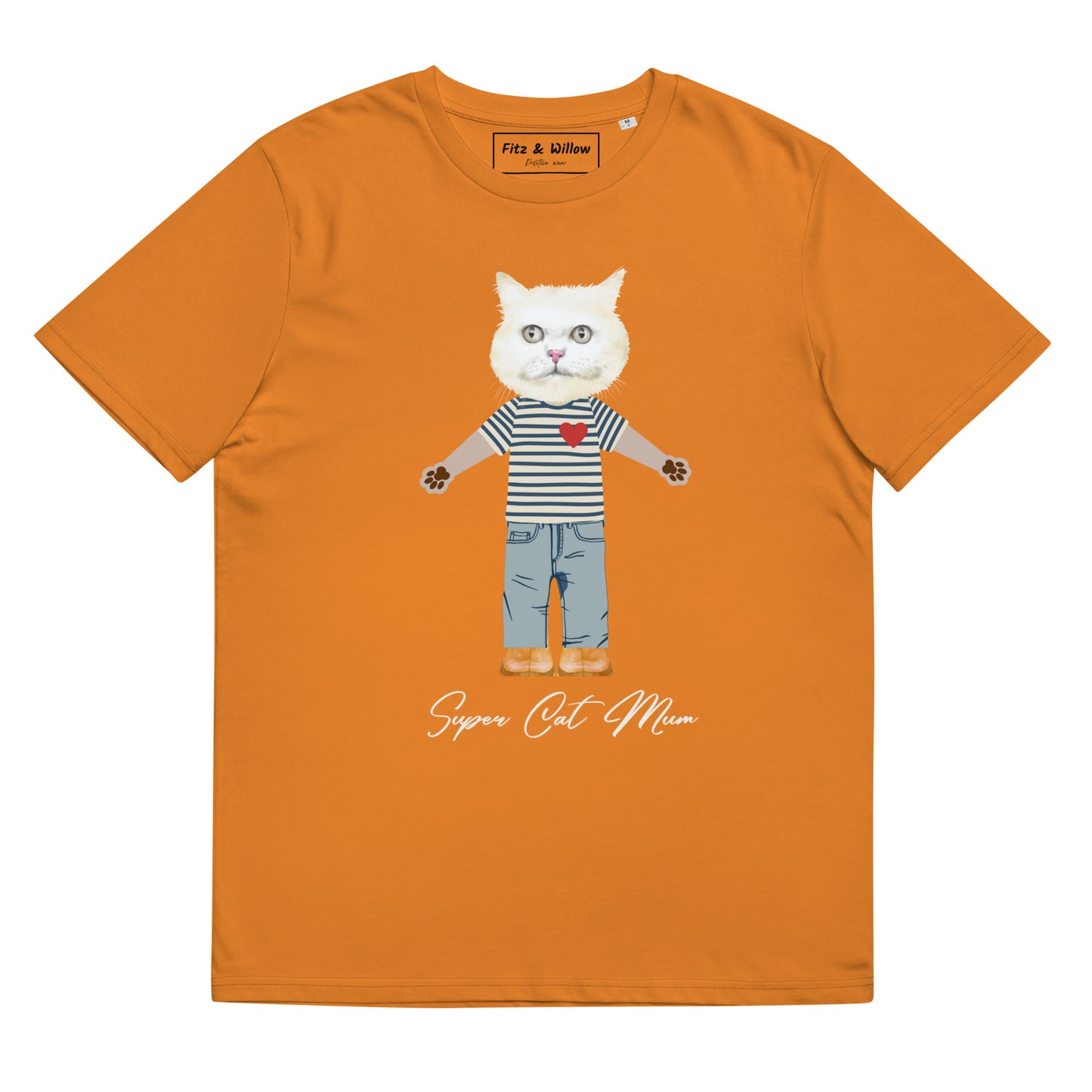 Super Cat Mum, Unisex organic cotton t-shirt - Fitz & Willow