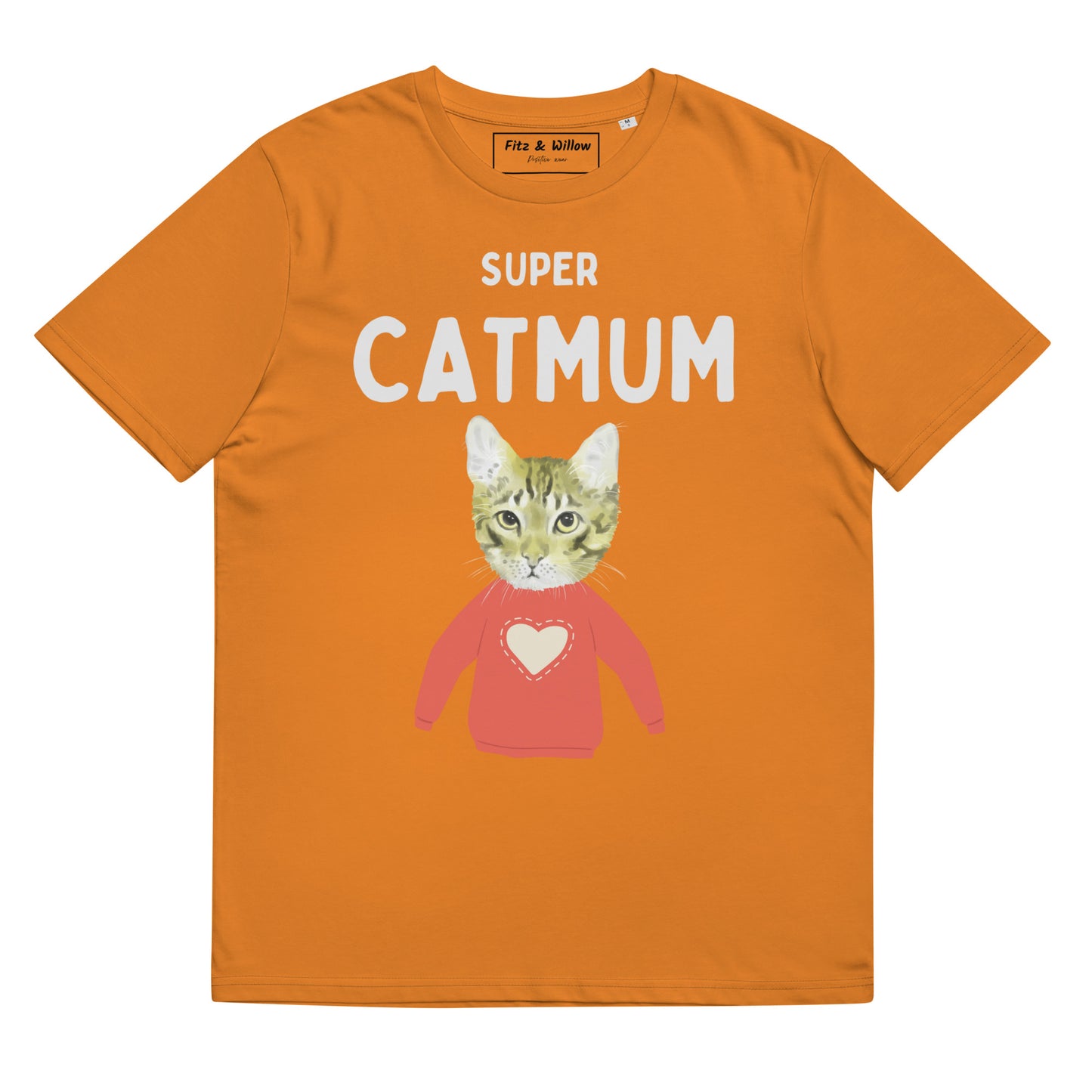 Super Cat Mum, sustainable cotton t-shirt - Fitz & Willow