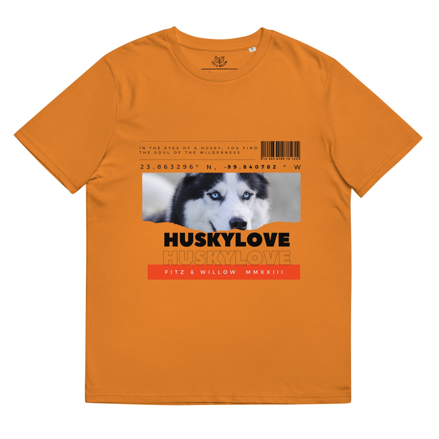 Husky love, unisex organic cotton t-shirt - Fitz & Willow