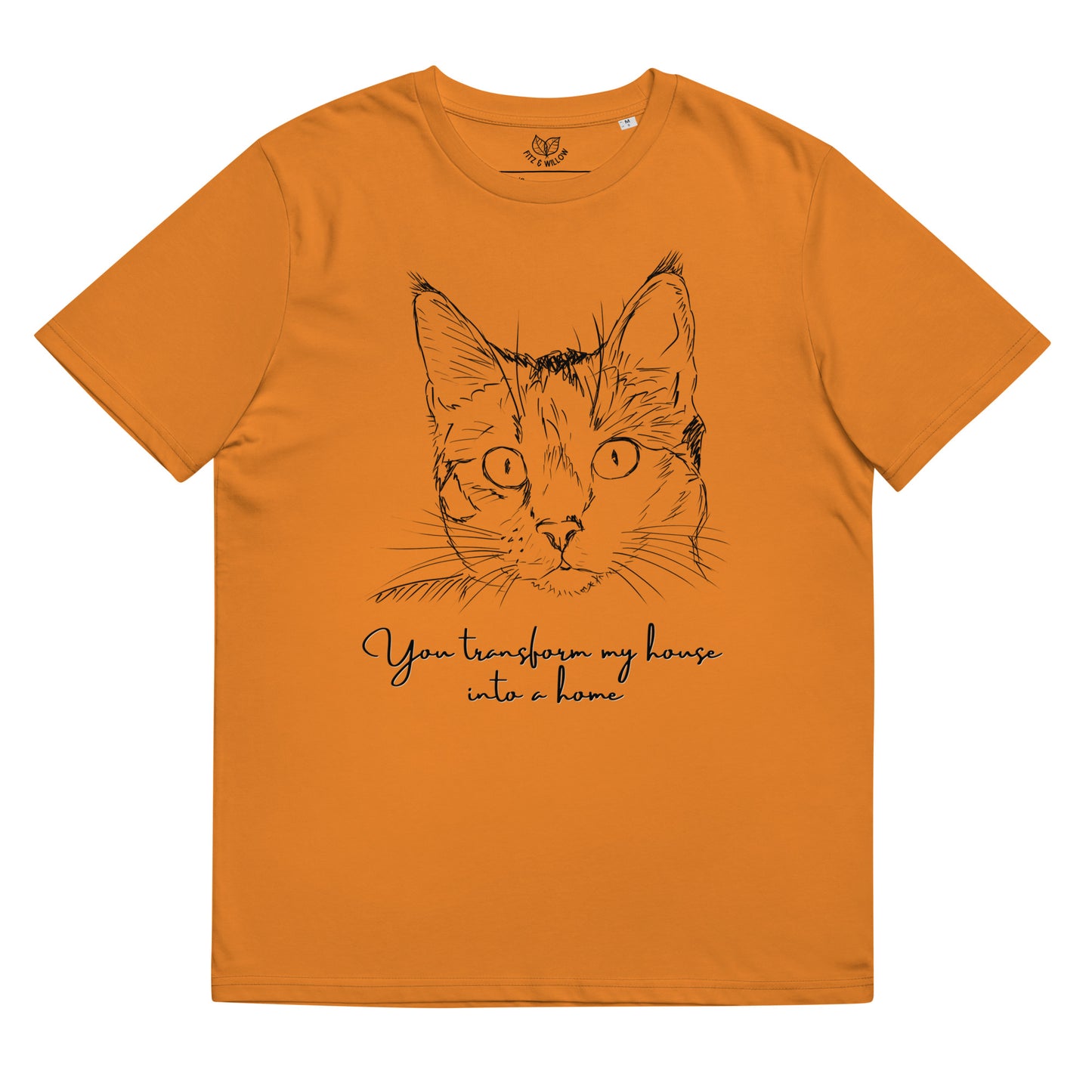 Cat print unisex sustainable t-shirt - Fitz & Willow