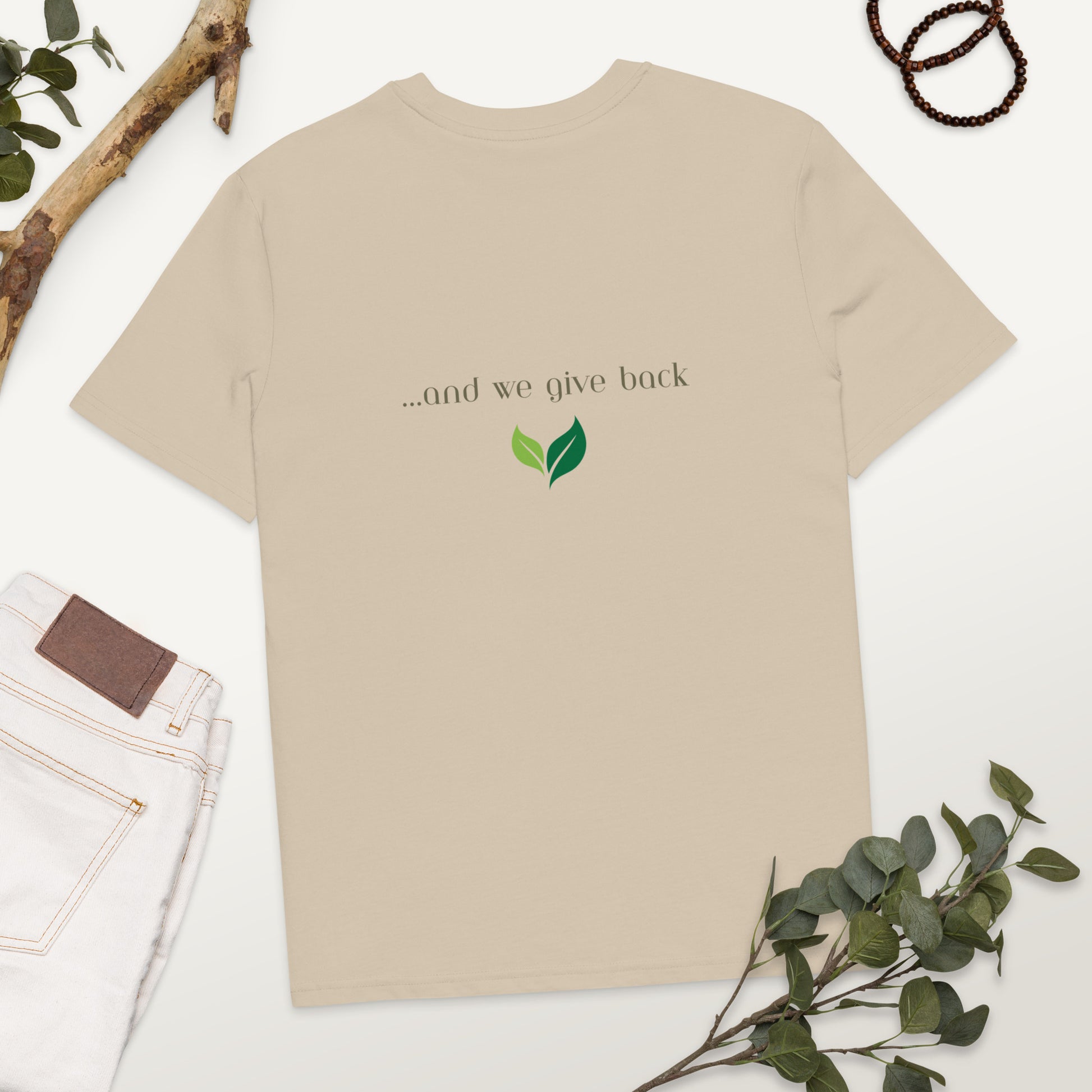 From nature…Unisex organic cotton t-shirt