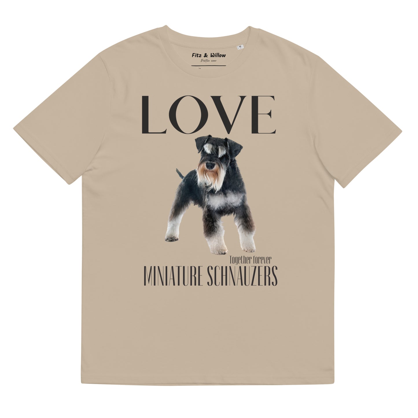 Miniature Schnauzer Lovers sustainable t-shirt - Fitz & Willow