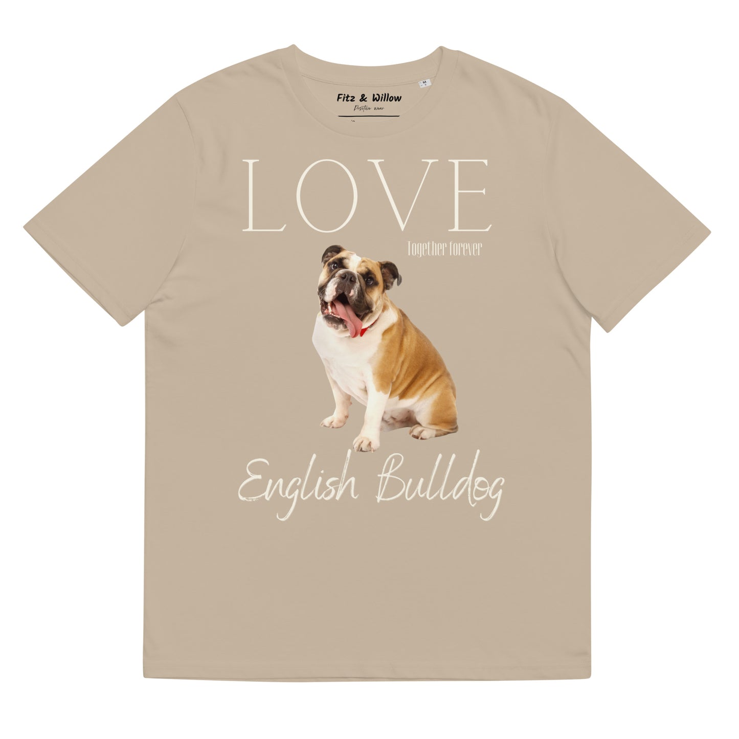 English Bulldog Lovers, sustainable t-shirt - Fitz & Willow