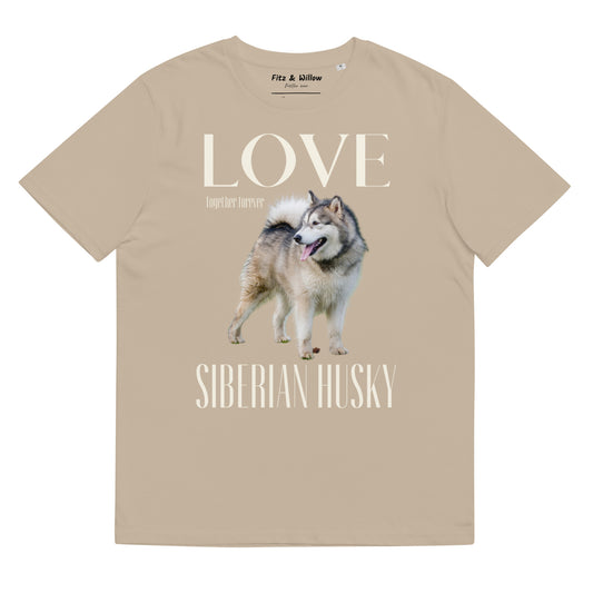 Siberian Husky Lovers organic t-shirt - Fitz & Willow