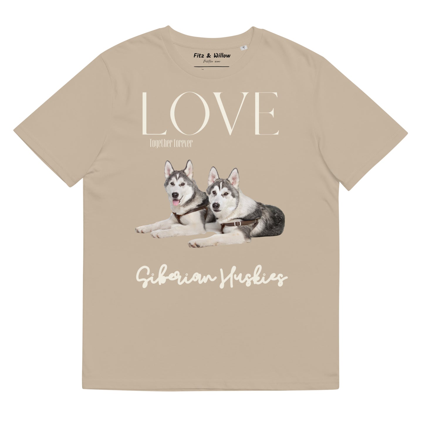 Siberian Huskies organic cotton t-shirt - Fitz & Willow