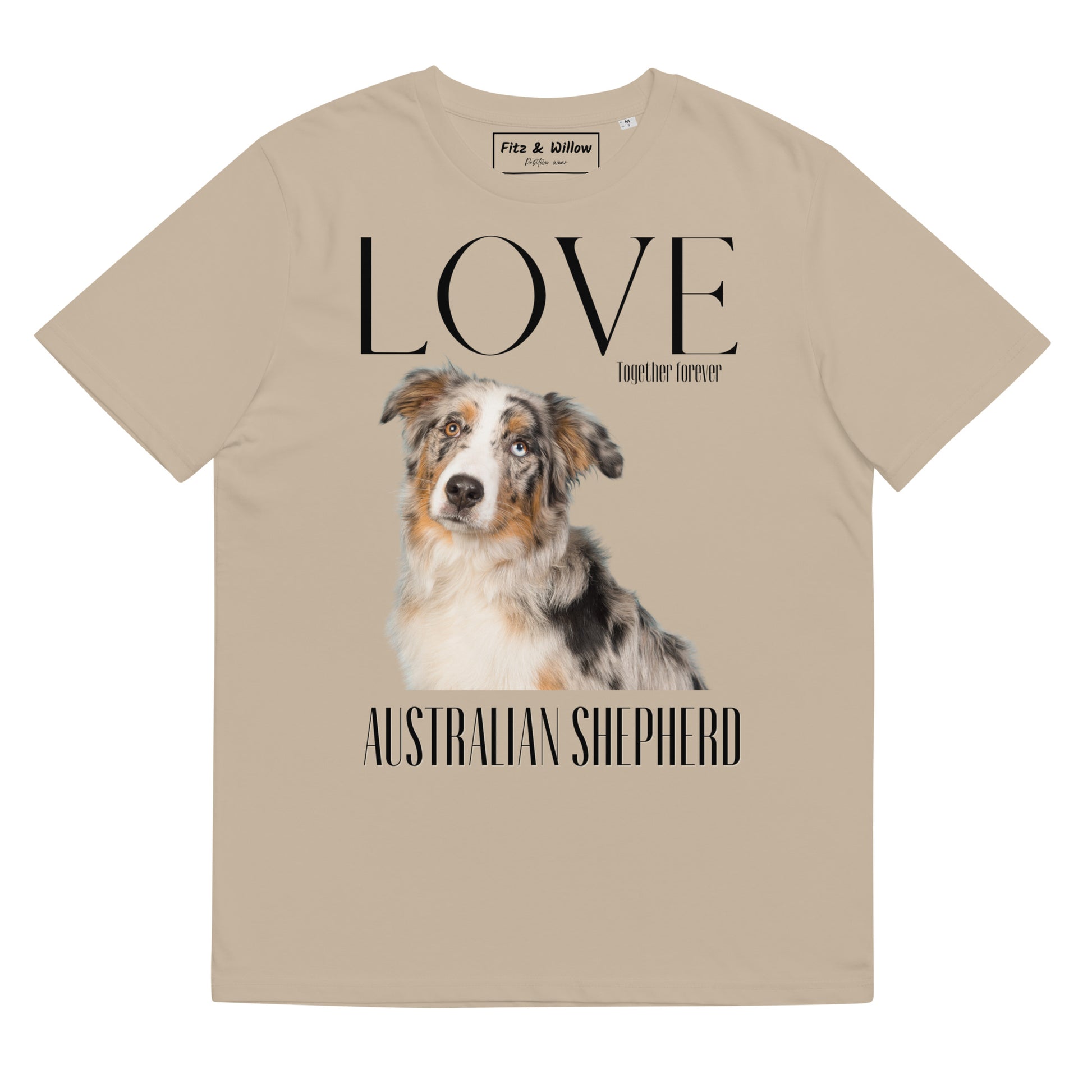 Organic cotton t-shirt Australian Shepherd Lovers - Fitz & Willow