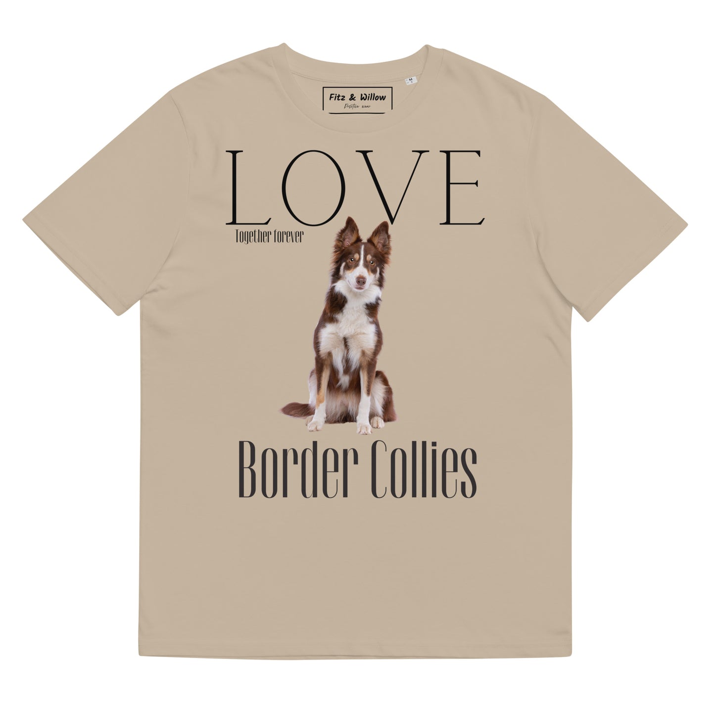 Border Collies lovers sustainable t-shirt - Fitz & Willow