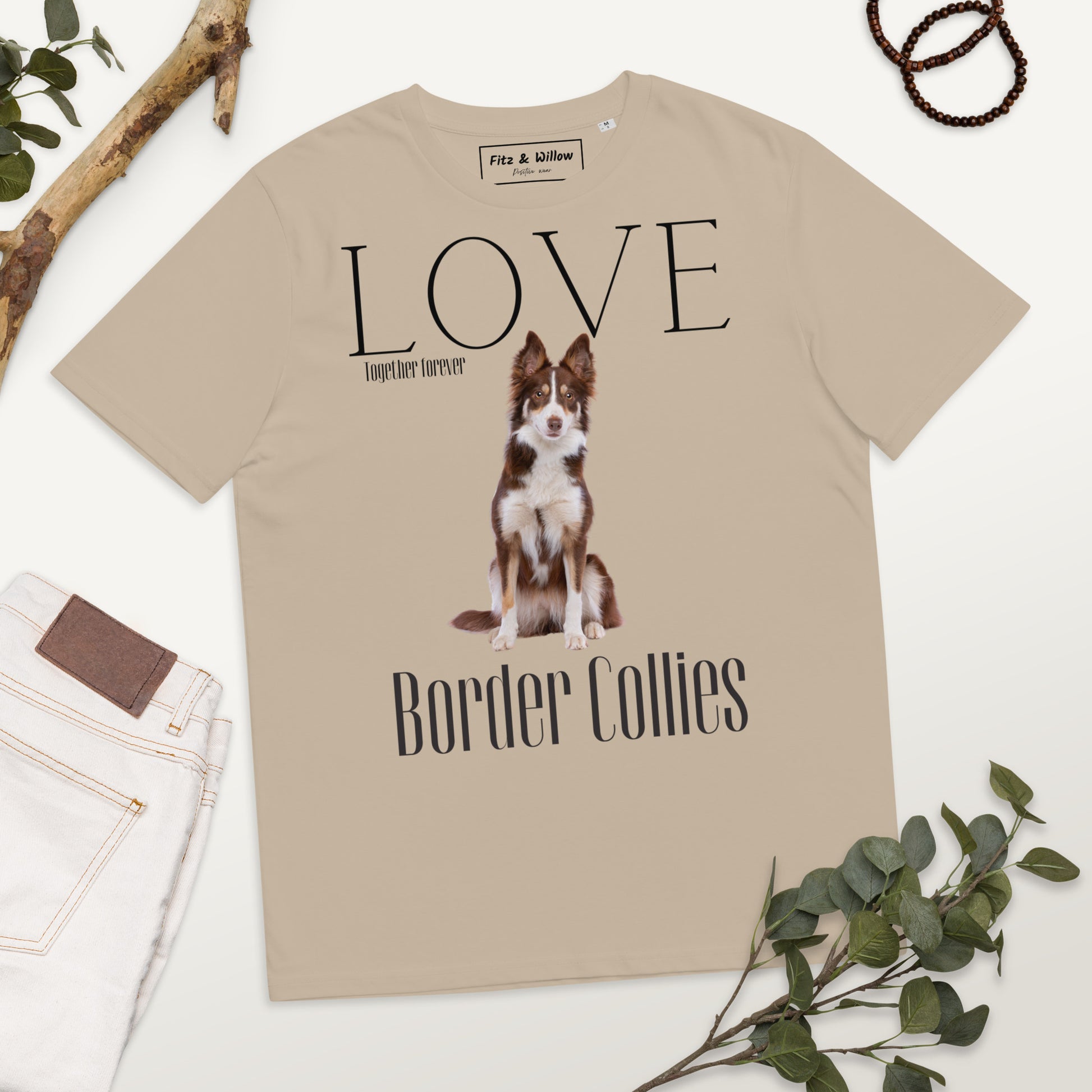 Border Collies lovers sustainable t-shirt - Fitz & Willow