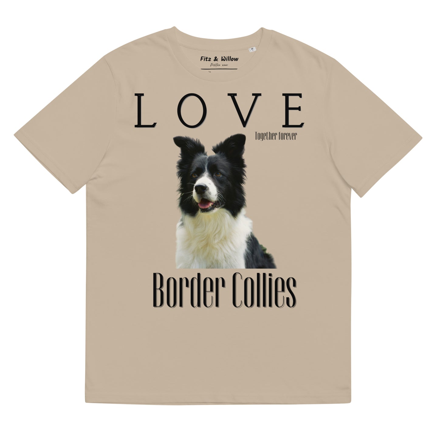 Border Collie Lovers organic cotton t-shirt - Fitz & Willow