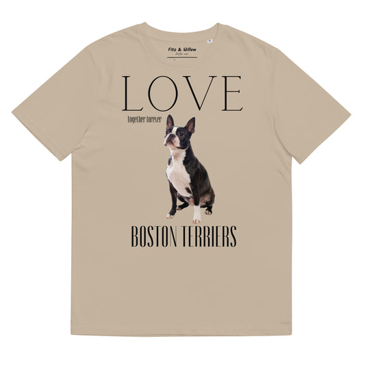 Boston Terrier Lovers organic t-shirt - Fitz & Willow