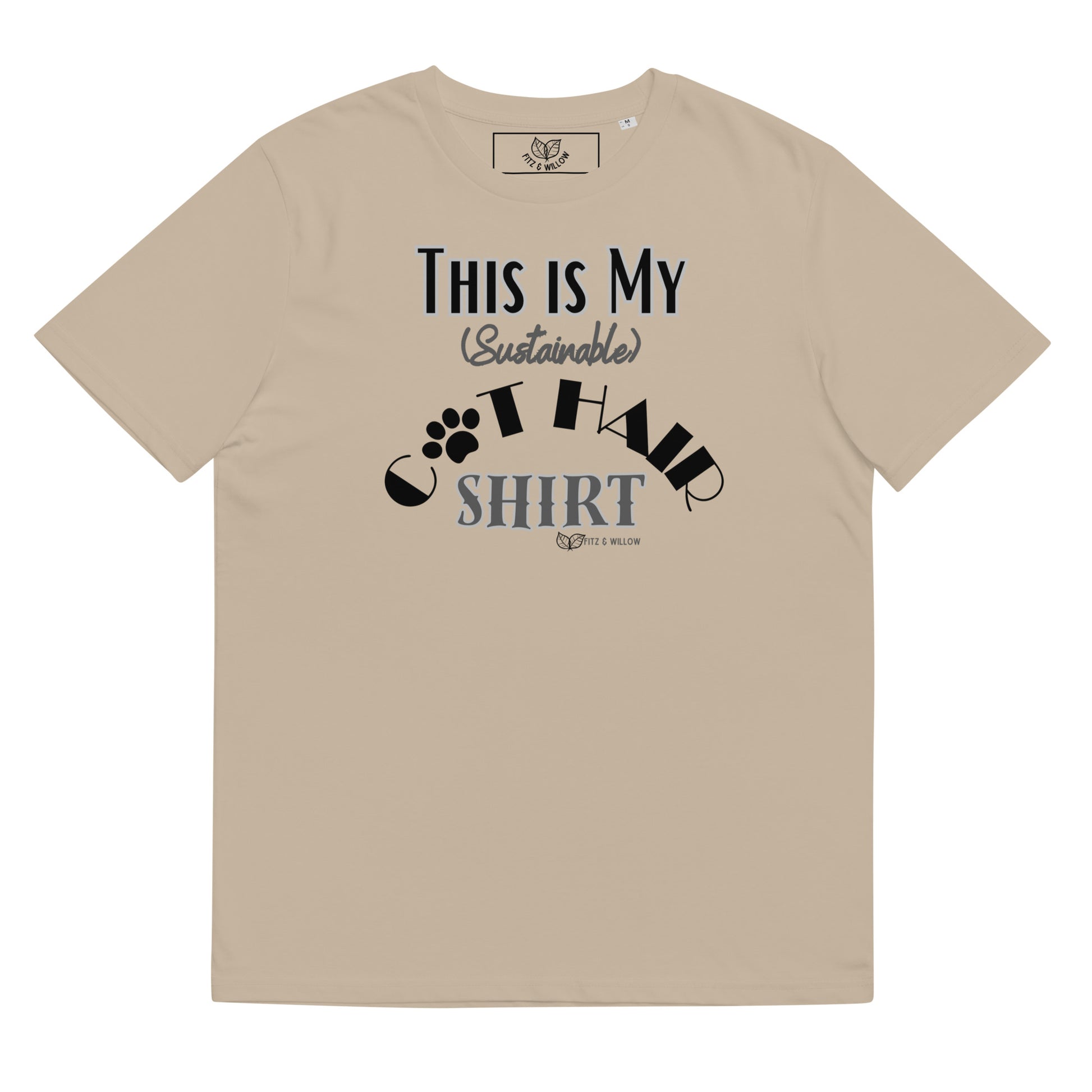 Cat Fur, unisex cat themed sustainable t-shirt - Fitz & Willow