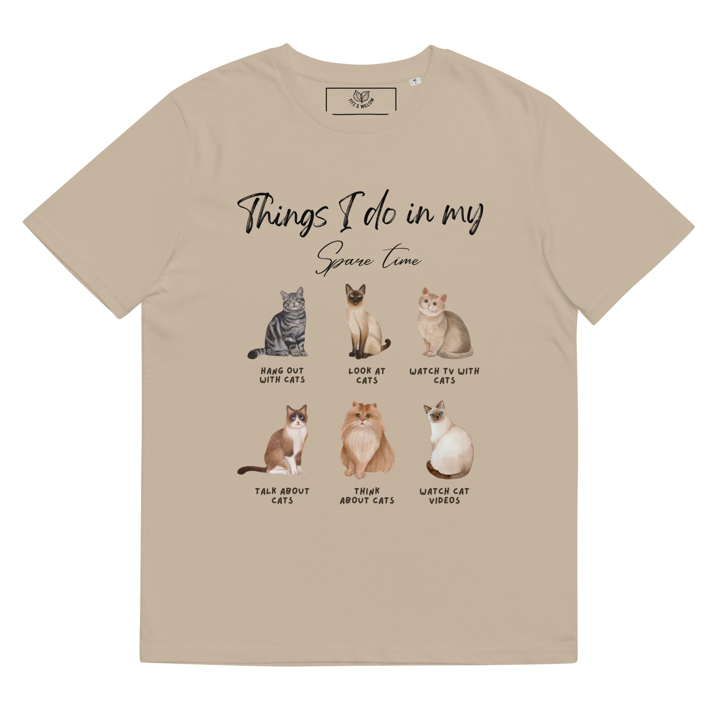 Felines, Unisex organic cotton t-shirt - Fitz & Willow