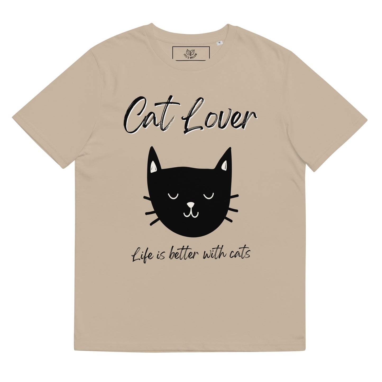 Life with Cats, Unisex organic cotton t-shirt - Fitz & Willow