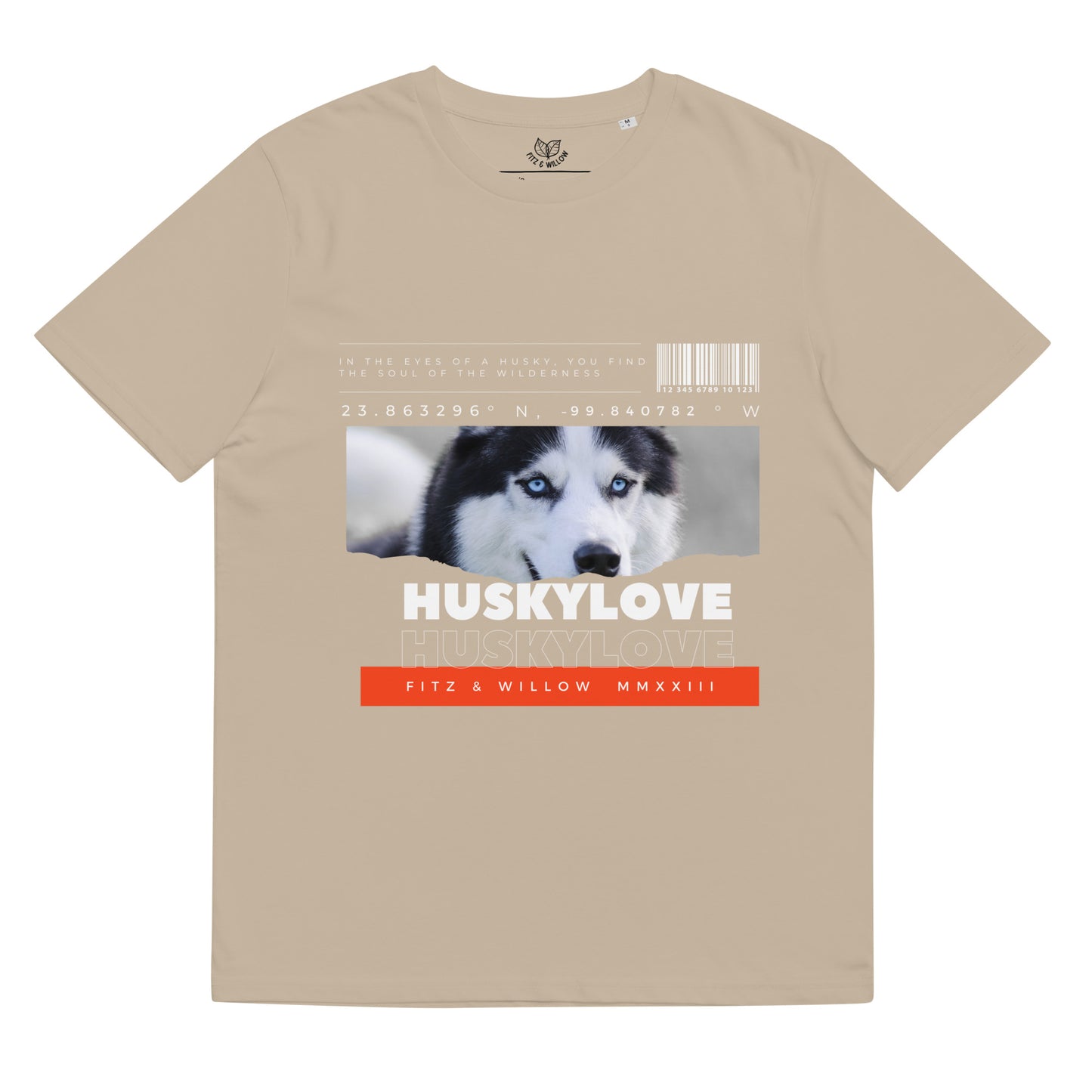 Husky love, unisex organic cotton t-shirt - Fitz & Willow