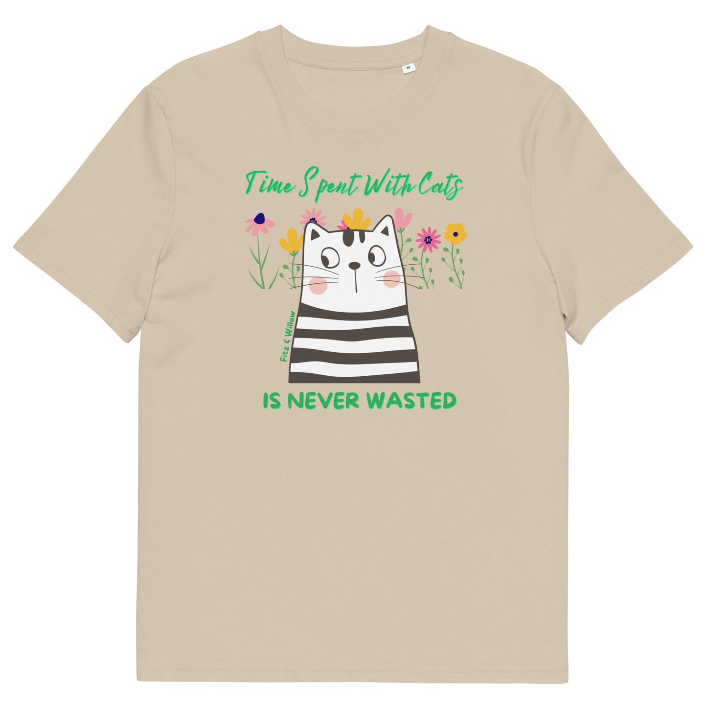 Funny cat women t-shirt, sustainable - Fitz & Willow