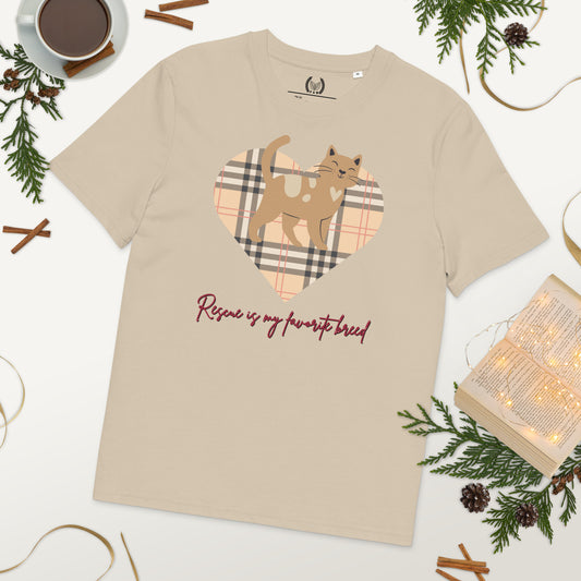 Vegan Organic Cat T-Shirt - Rescue is My Favorite Breed - Fitz & Willow