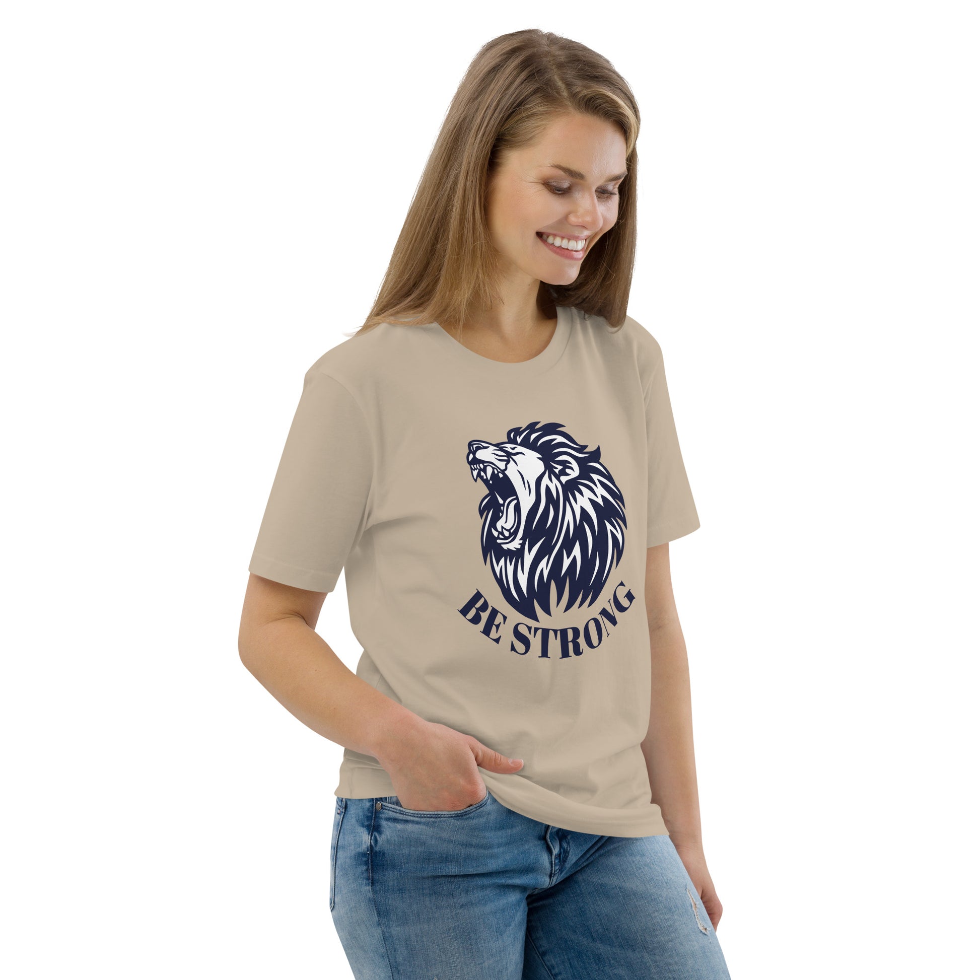 Lion Strong, Unisex organic cotton t-shirt - Fitz & Willow