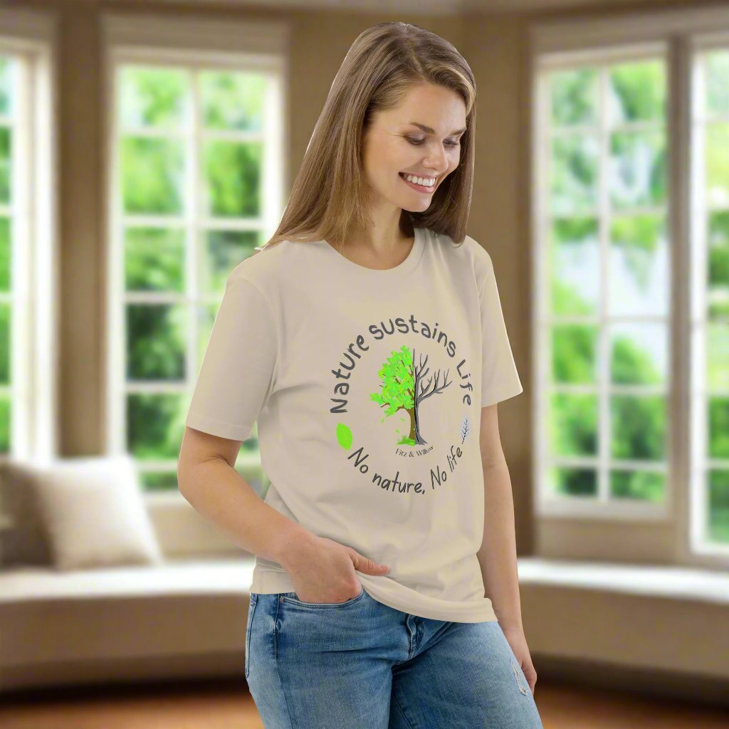 Nature is Life, Unisex organic cotton t-shirt - Fitz & Willow