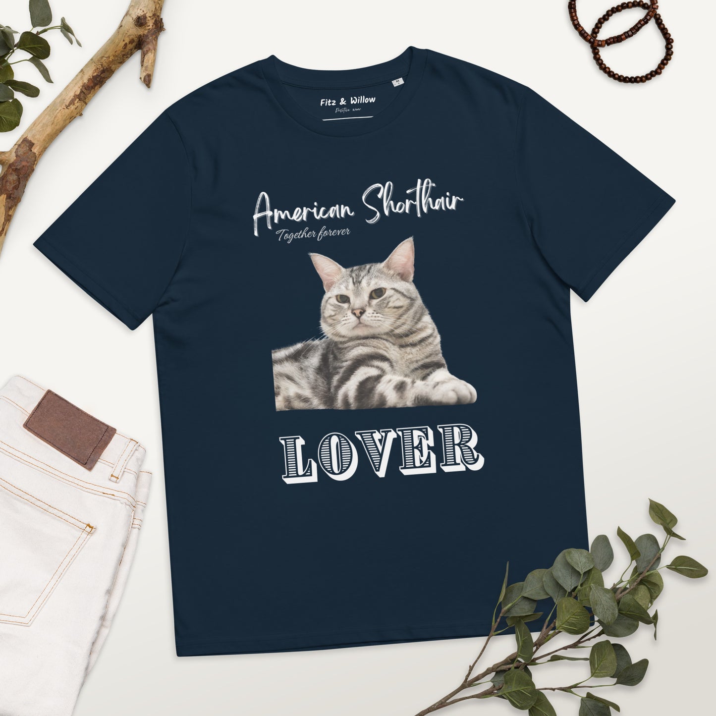 American Shorthair Cat Lovers Eco-friendly Cat T-shirt - Fitz & Willow