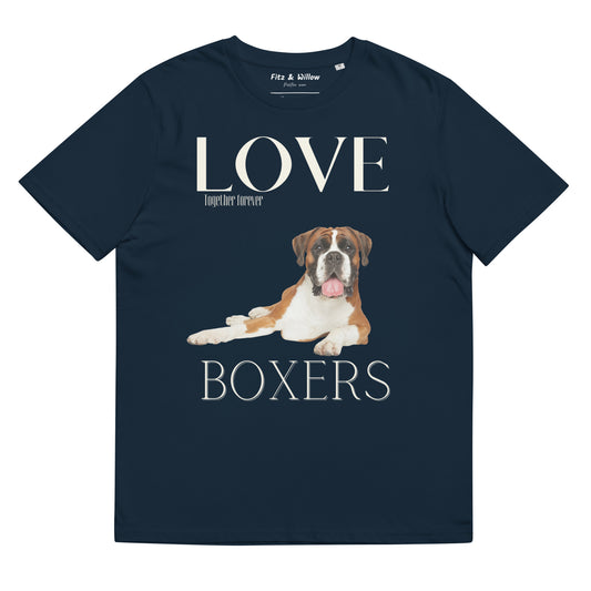 Boxer Dog Lover organic cotton t-shirt - Fitz & Willow