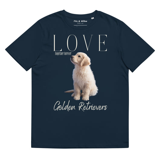 Golden Retriever Puppy lovers, organic cotton t-shirt - Fitz & Willow