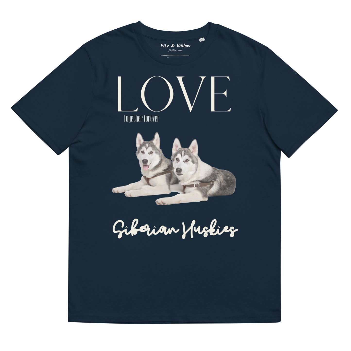 Siberian Huskies organic cotton t-shirt - Fitz & Willow