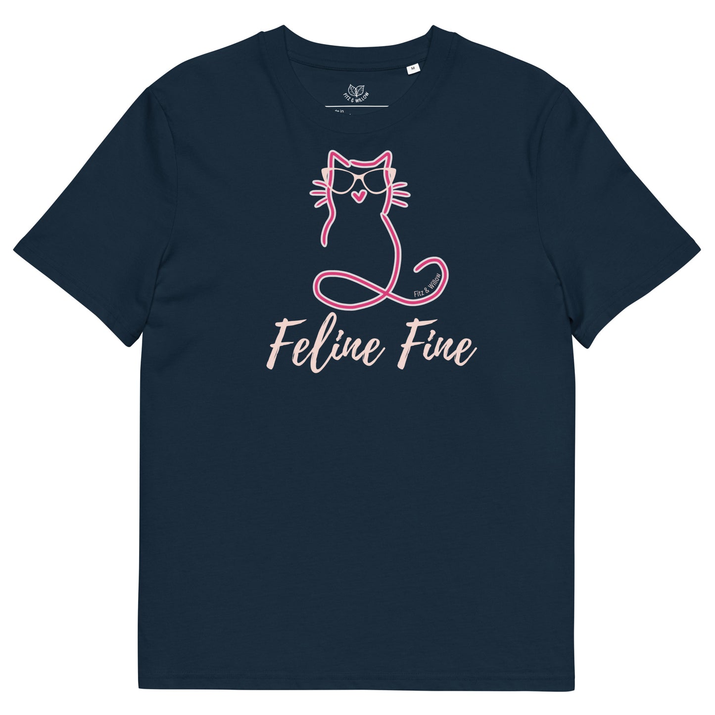 Feline Fine. organic cotton t-shirt - Fitz & Willow