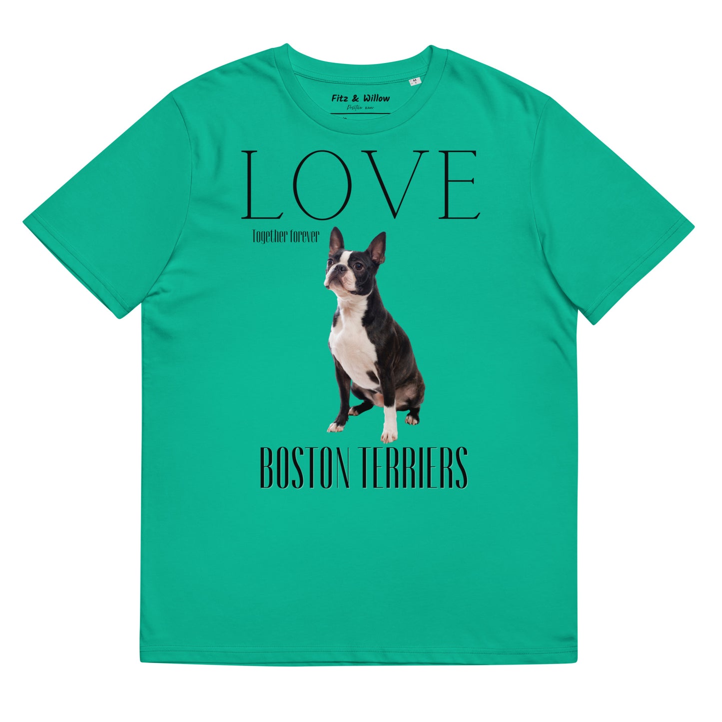 Boston Terrier Lovers organic t-shirt - Fitz & Willow