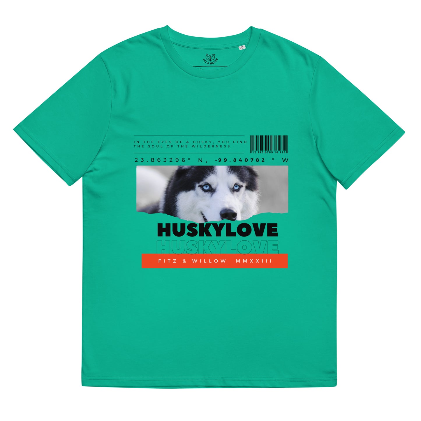 Husky love, unisex organic cotton t-shirt - Fitz & Willow