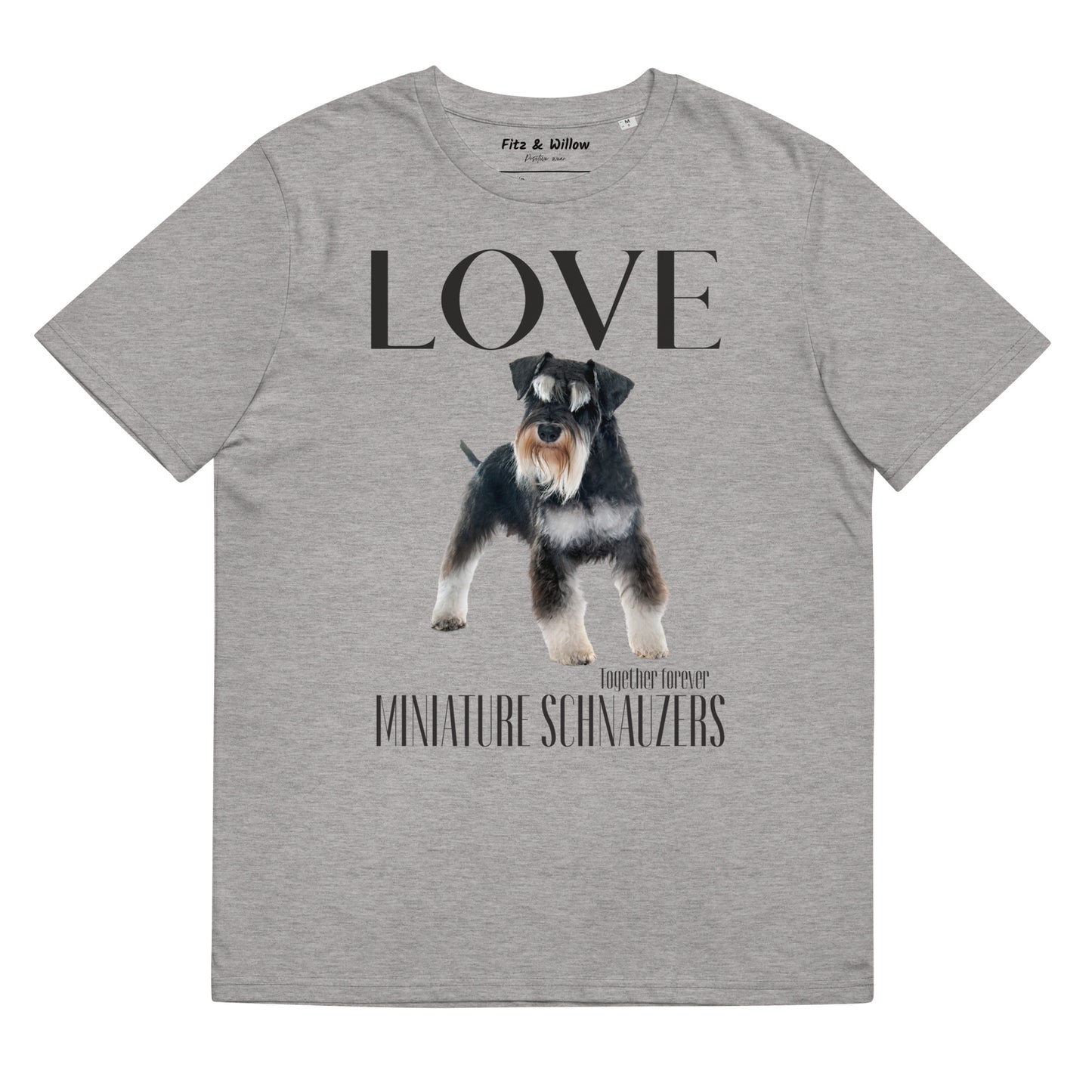 Miniature Schnauzer Lovers sustainable t-shirt - Fitz & Willow