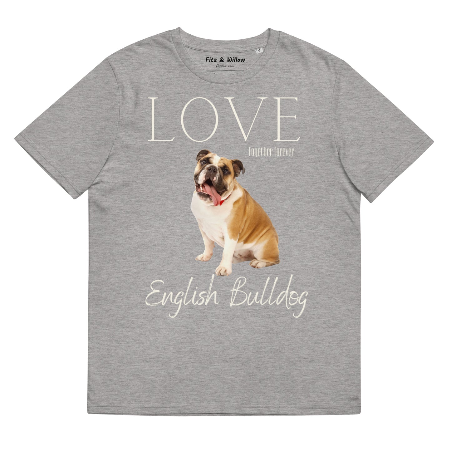 English Bulldog Lovers, sustainable t-shirt - Fitz & Willow