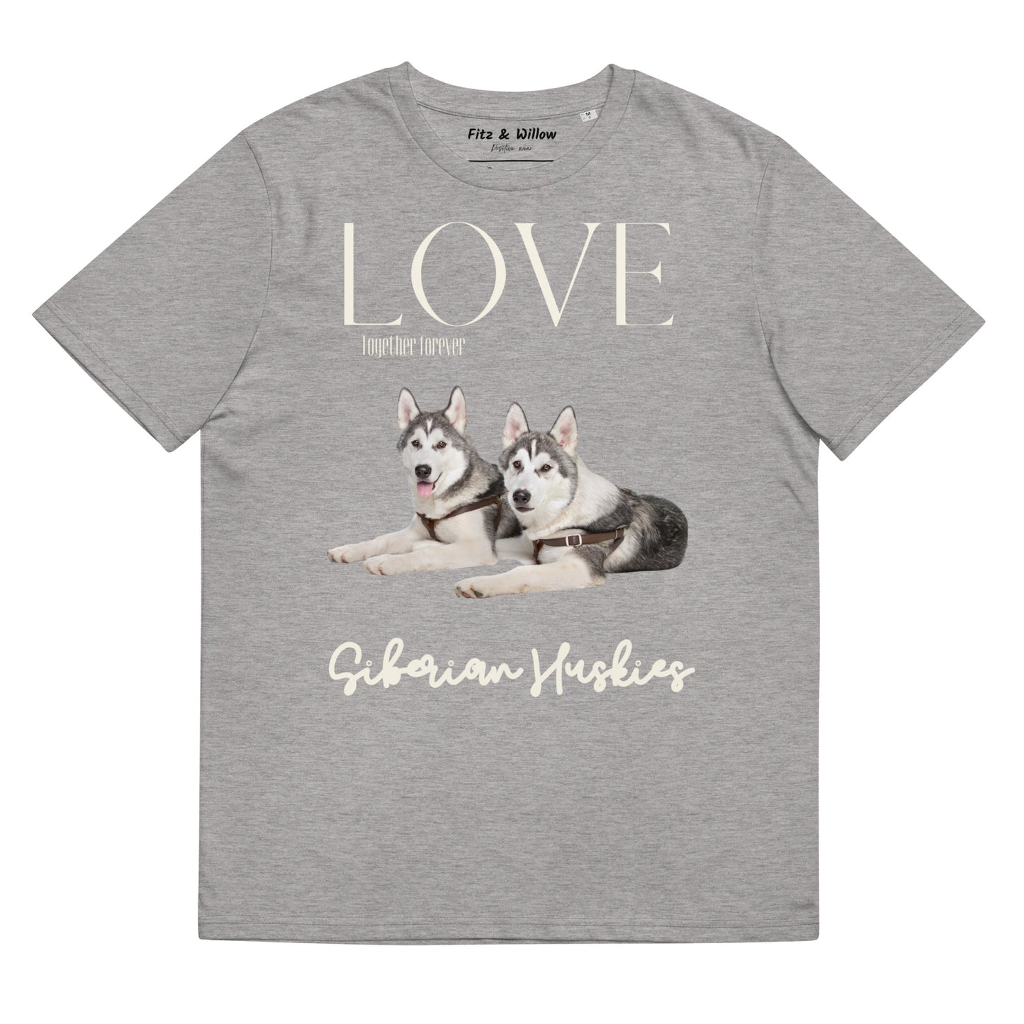 Siberian Huskies organic cotton t-shirt - Fitz & Willow