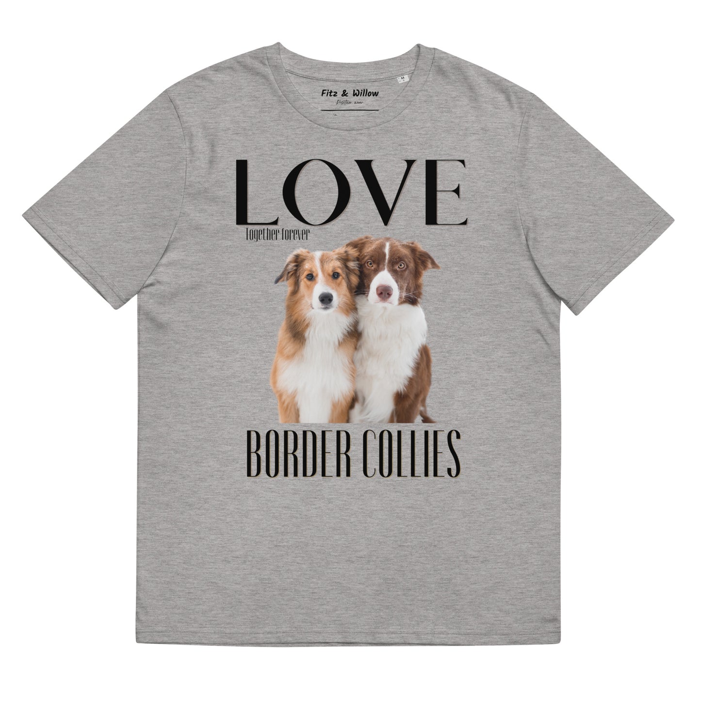 Border Collie lovers sustainable t-shirt - Fitz & Willow