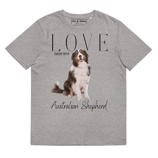 Australian Shepherd lovers, sustainable t-shirt - Fitz & Willow