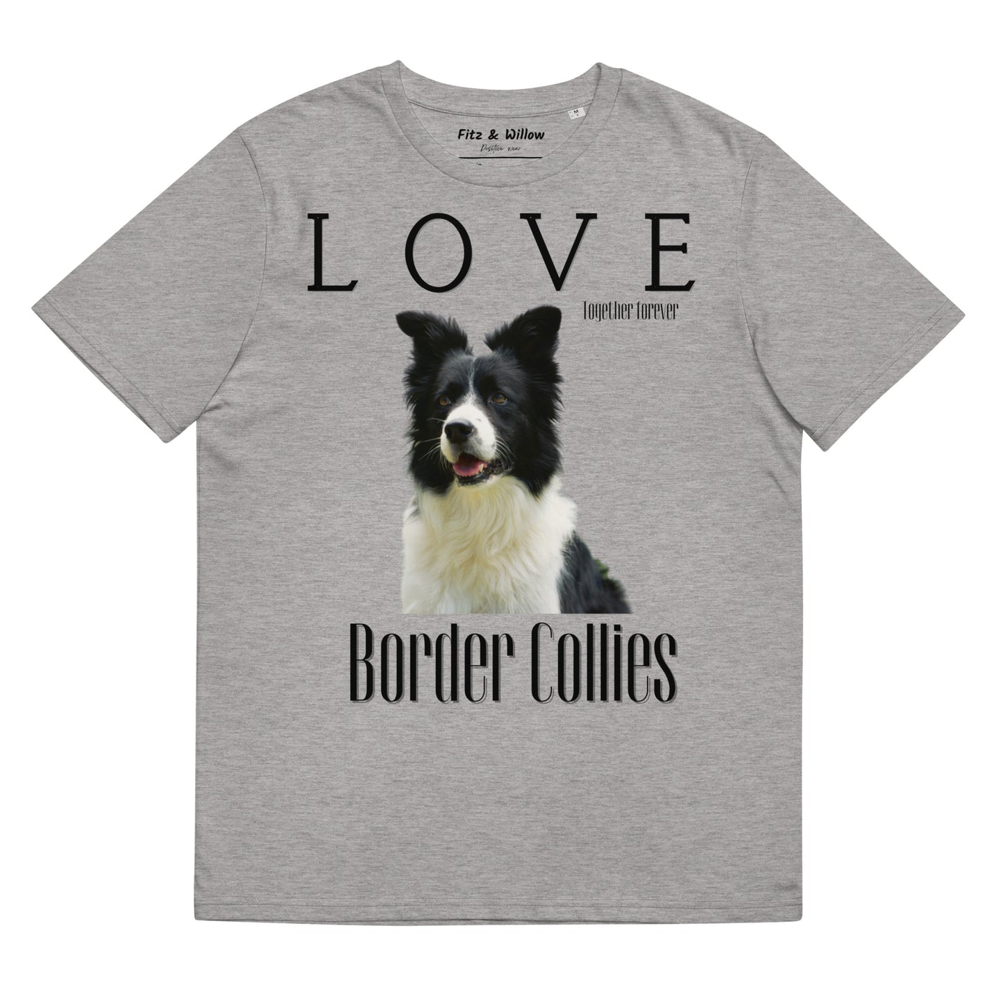 Border Collie Lovers organic cotton t-shirt - Fitz & Willow