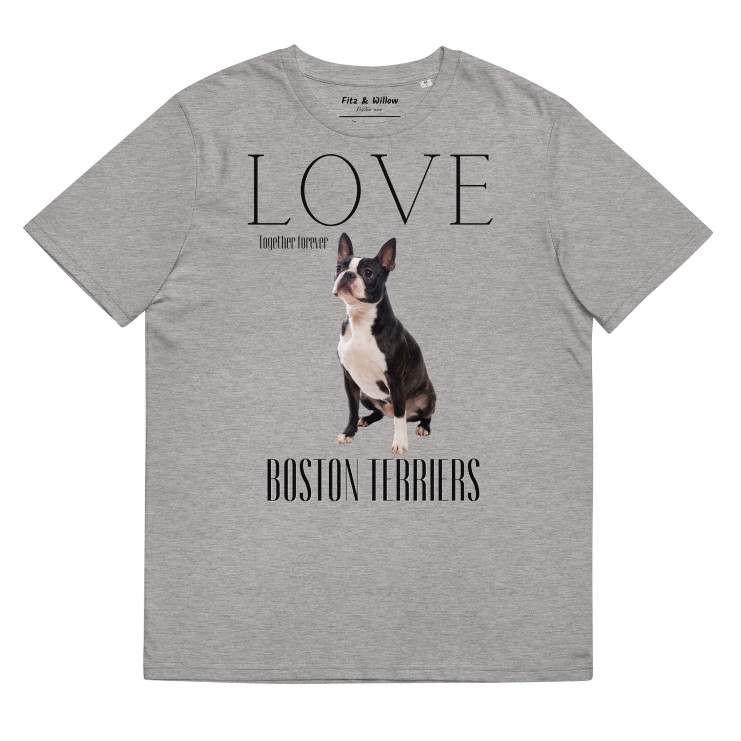 Boston Terrier Lovers organic t-shirt - Fitz & Willow